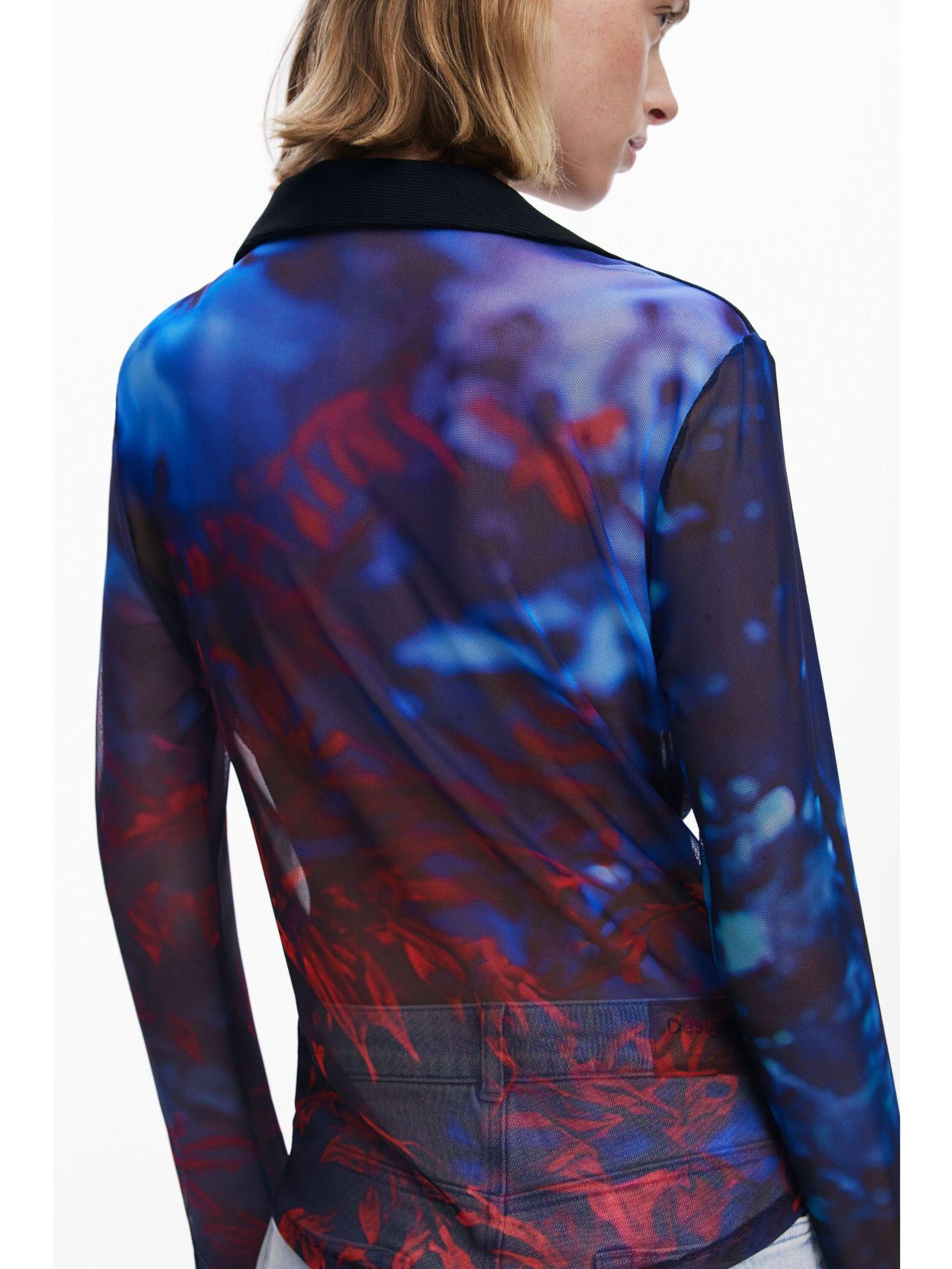 Desigual Maglietta abbottonata in chiffon Donna Nero 25WWTK61 2000 DESIGUAL 