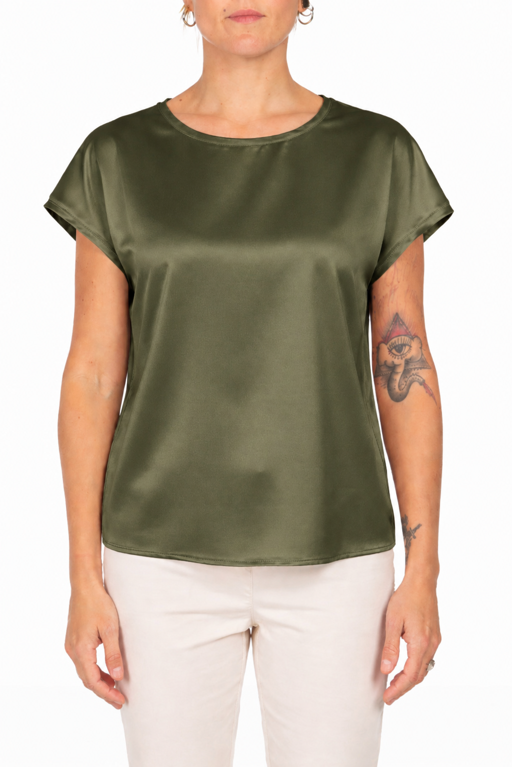 Diana Gallesi Maglia Donna Verde Oliva G492R000660N 25 DIANA GALLESI 
