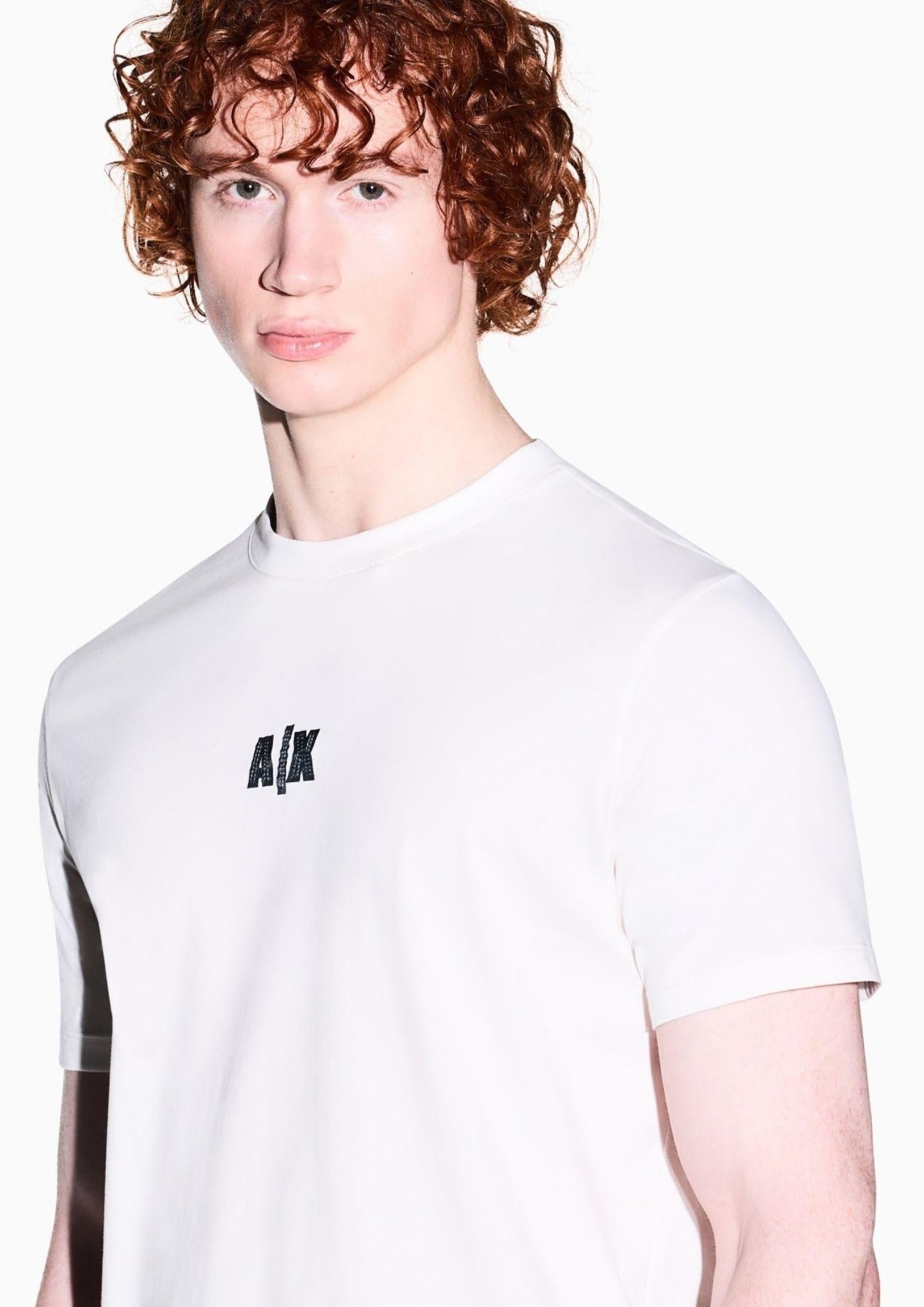 Armani Exchange T-Shirt Uomo Bianco Crema XM002509 AF10358 U1074 ARMANI EXCHANGE 