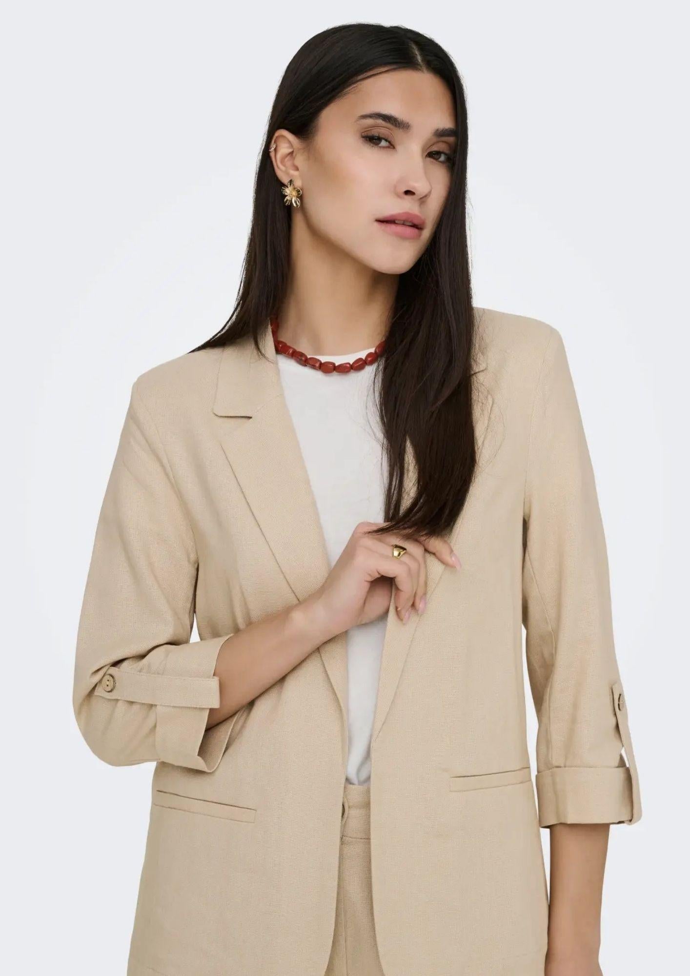 Only Giacca Donna Goa Beige 15363727 Oxford Tan ONLY 