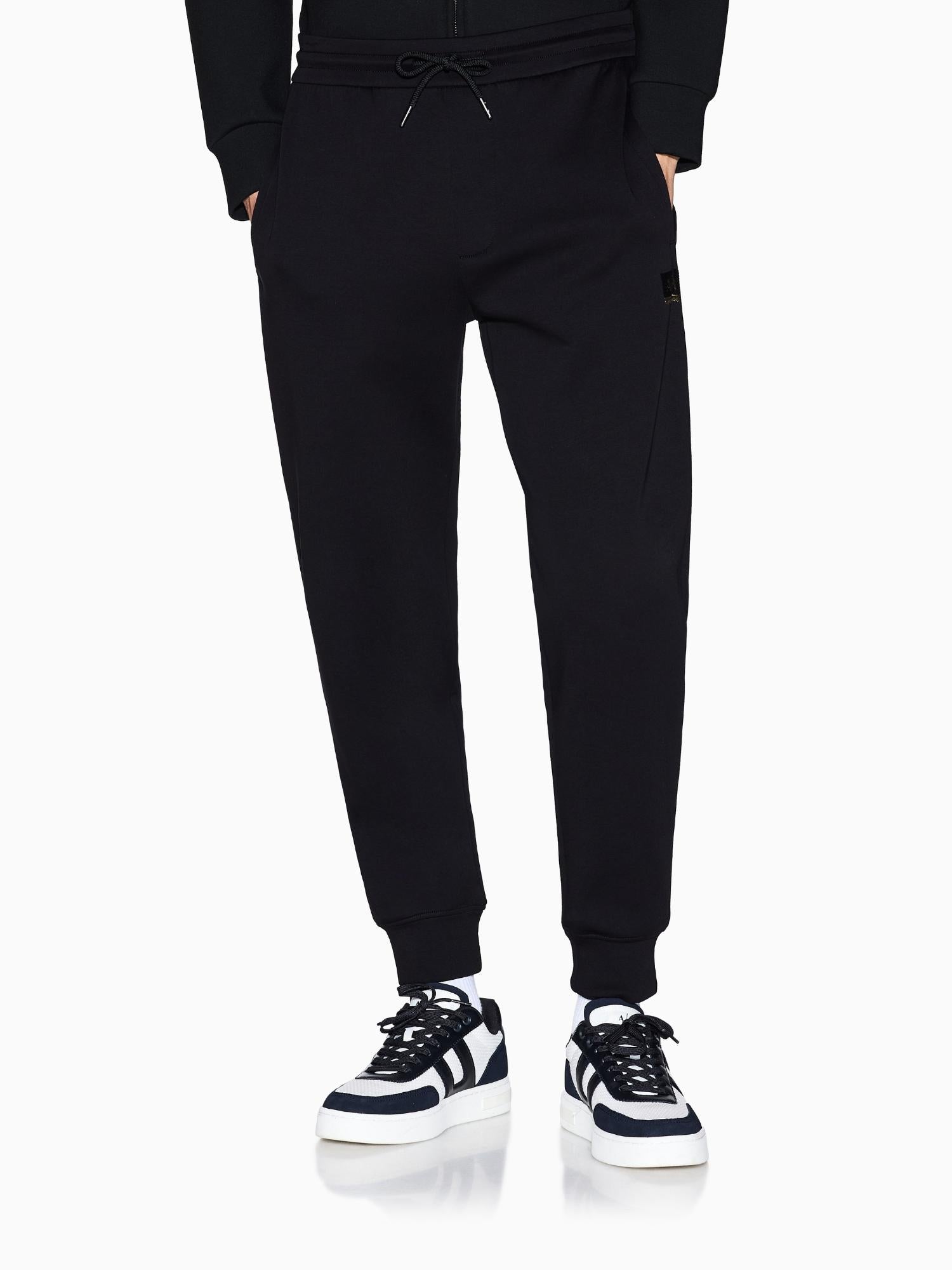 Armani Exchange Pantaloni Uomo jogger in cotone felpato Nero XM001886 AF10818 MC004 ARMANI EXCHANGE 