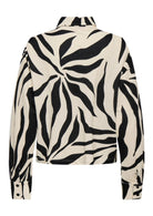 Only Camicia Donna Sakura Bianco e Nero 15366883 Black FLOWER ONLY 