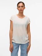 Vero Moda T-Shirt Donna Ava Bianca 10284468 Snow White VERO MODA 
