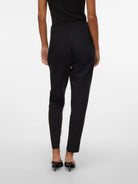Vero Moda VMLINA Vita alta Pantaloni Donna Nero 10309140 BLACK VERO MODA 