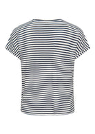 Jacqueline De Yong Top Donna Sissi Bianco e Blu 15325267 Cloud Dancer SKY CAPTAIN JACQUELINE DE YONG 