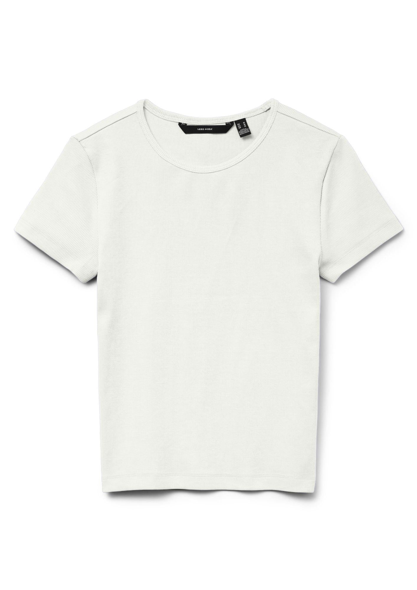 Vero Moda T-Shirt Donna Chloe Marrone Bianco 10306894 Snow White VERO MODA 