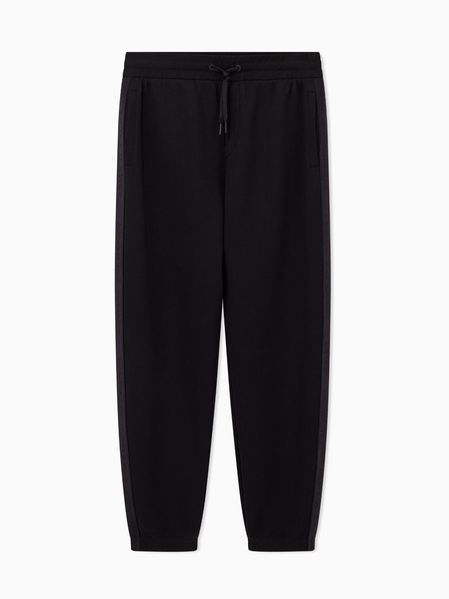 Armani Exchange Pantaloni Jogger Bande Logate Uomo Nero XM001301 AF10818 UC001 ARMANI EXCHANGE 