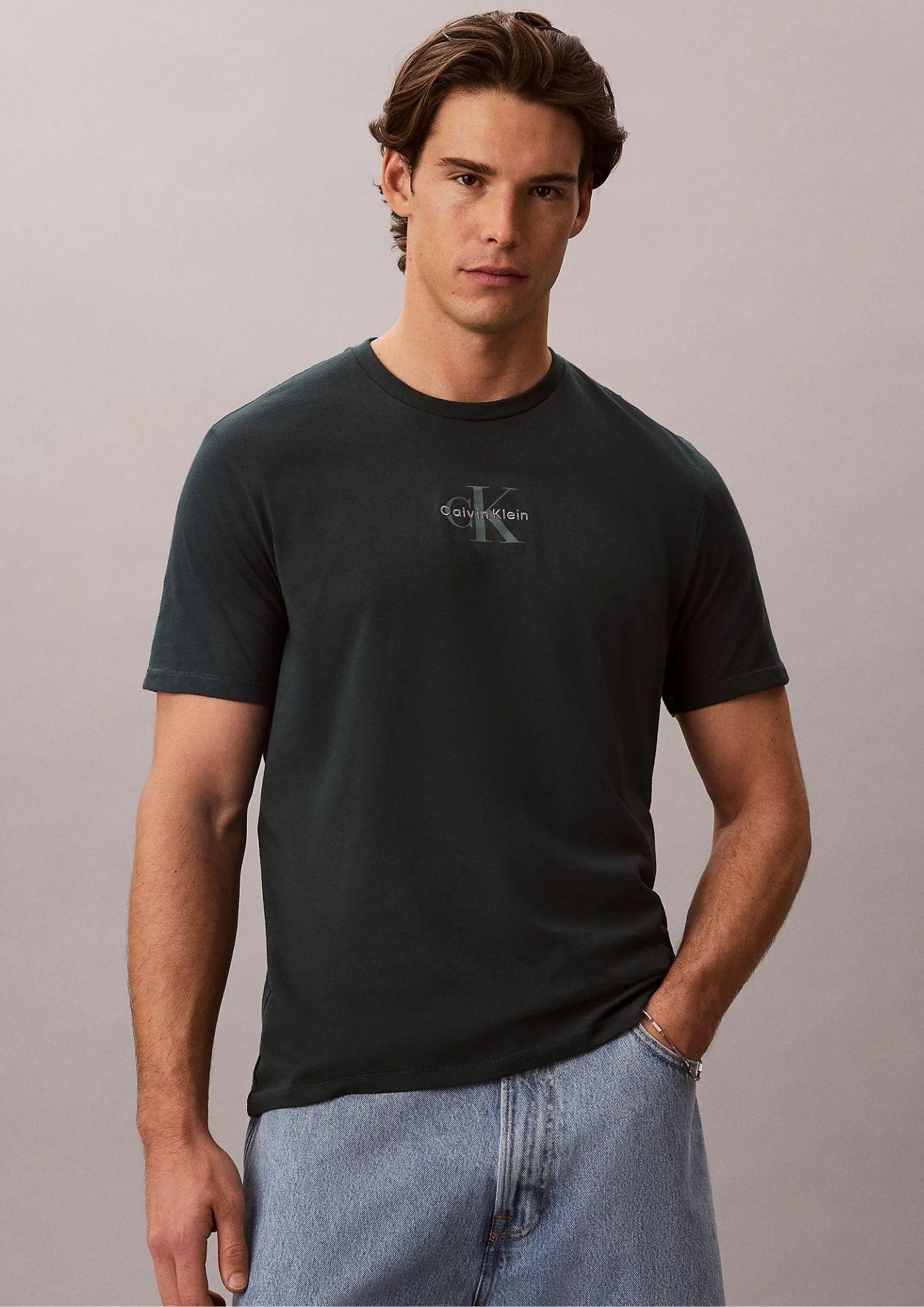 Calvin Klein T-Shirt Uomo Blu Navy Nearly LV04RB866G PZM CALVIN KLEIN 