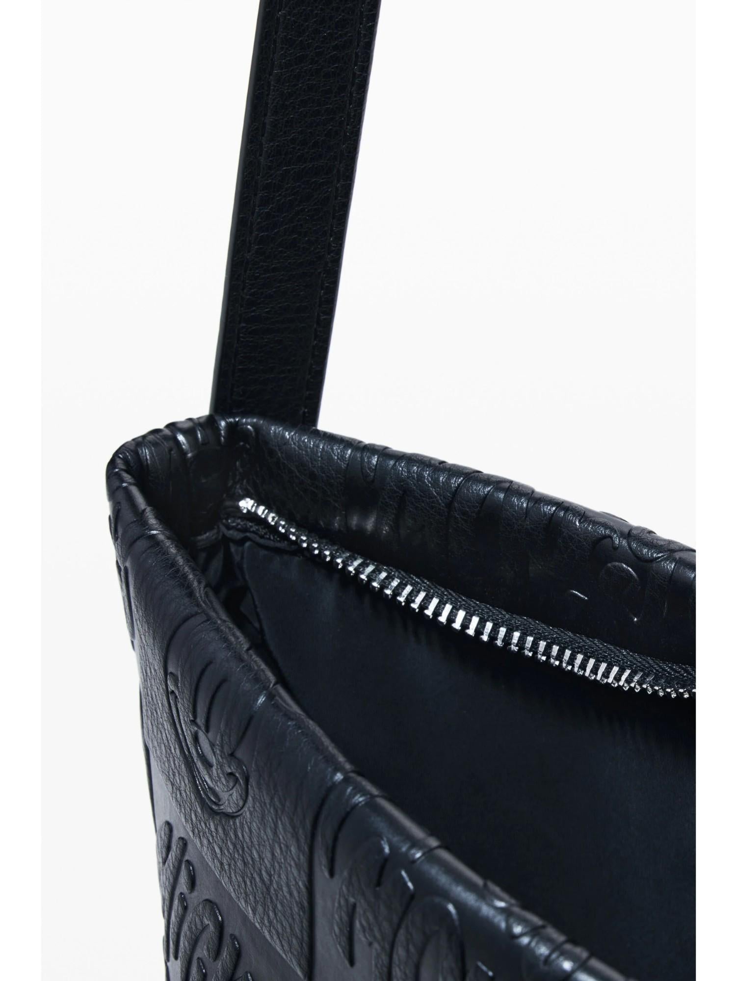 Desigual Borsa a tracolla effetto pelle Mickey media Donna Nero 25WAXP21 2000 DESIGUAL 