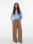 Vero Moda Maglia Donna Brunnera Blue VMSilje 10320451 Brunnera Blue VERO MODA 