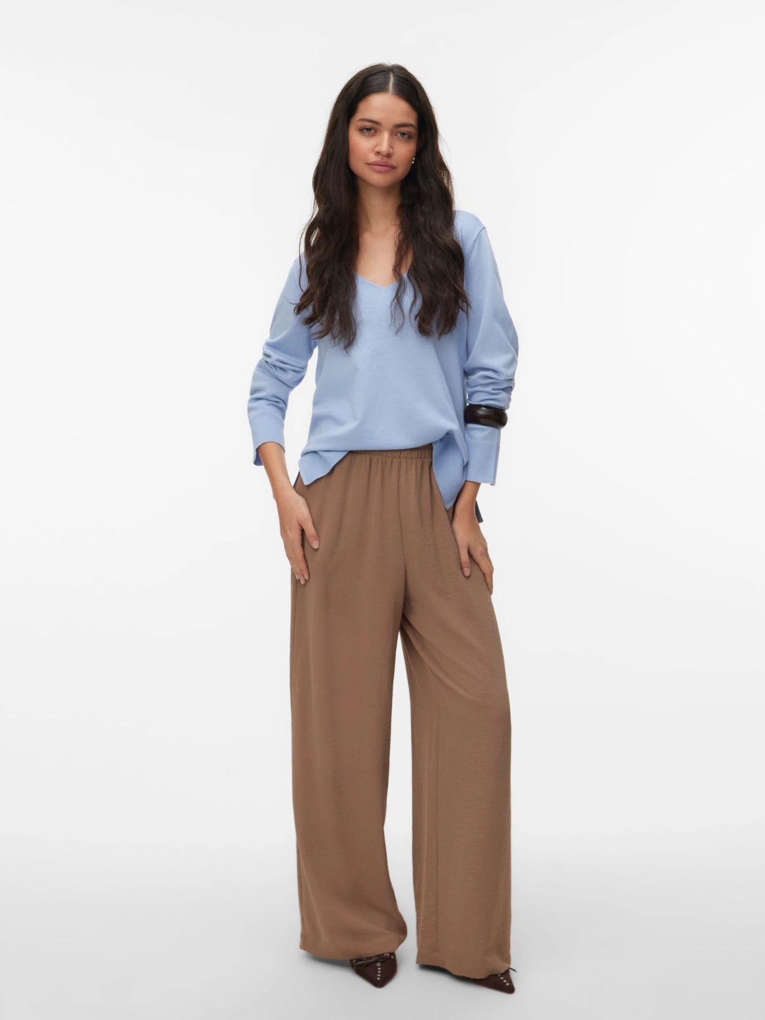 Vero Moda Maglia Donna Brunnera Blue VMSilje 10320451 Brunnera Blue VERO MODA 