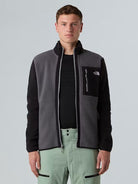 The North Face Giacca In Pile Uomo Yumiori Con Cerniera Integrale Grigio Antracite Nero Grigio Monumento NF0A883R WVO THE NORTH FACE 