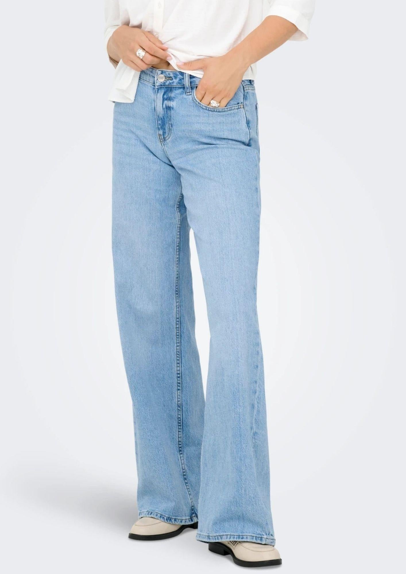 Jacqueline De Yong Jeans Donna Ruby Blu Denim Chiaro 15371107 Light Blue Denim JACQUELINE DE YONG 