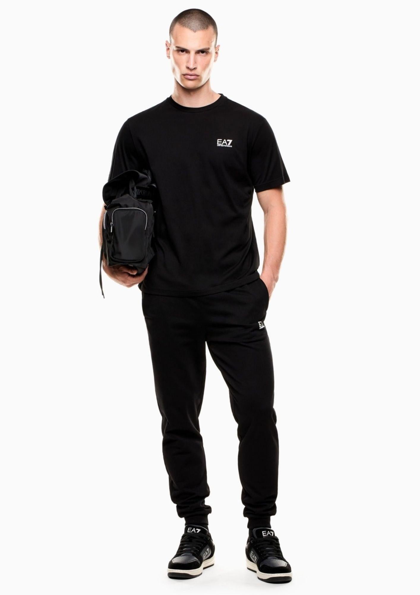 EA7 Emporio Armani T-Shirt Uomo Nera 7M000567 AF10375 MC001 EA7 EMPORIO ARMANI 