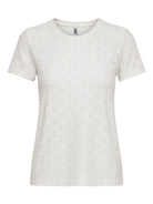 Jacqueline De Yong T-Shirt Donna Bianco Jdycathinka 15158450 Cloud Dancer JACQUELINE DE YONG 