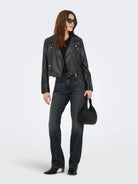 Only Giacca Biker Donna Nero Onlcarmen 15361396 Black ONLY 