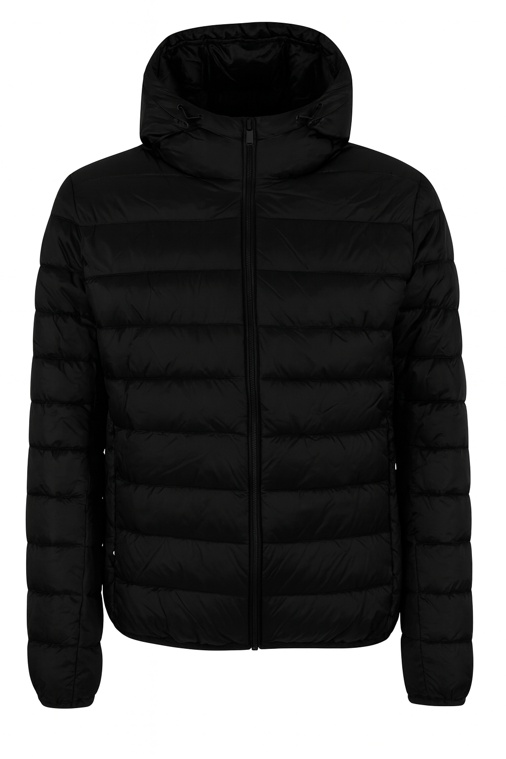 Giubbino Uomo Trapuntato Con Cappuccio Nero J876 QG00 0801 YES ZEE 