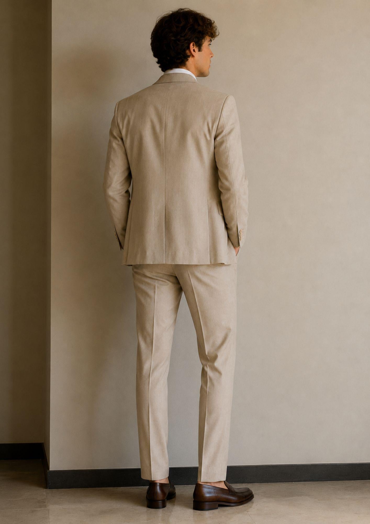 Sergio Cipriani Abito Uomo Grisaglia Beige GT-10132 10000344 SERGIO CIPRIANI 