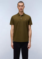 Napapijri Polo Uomo Ealis Verde Oliva Scuro NP0A4H8B G3A NAPAPIJRI 