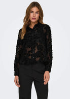 Jacqueline De Yong Camicia Donna Maya Nera 15332572 Black JACQUELINE DE YONG 