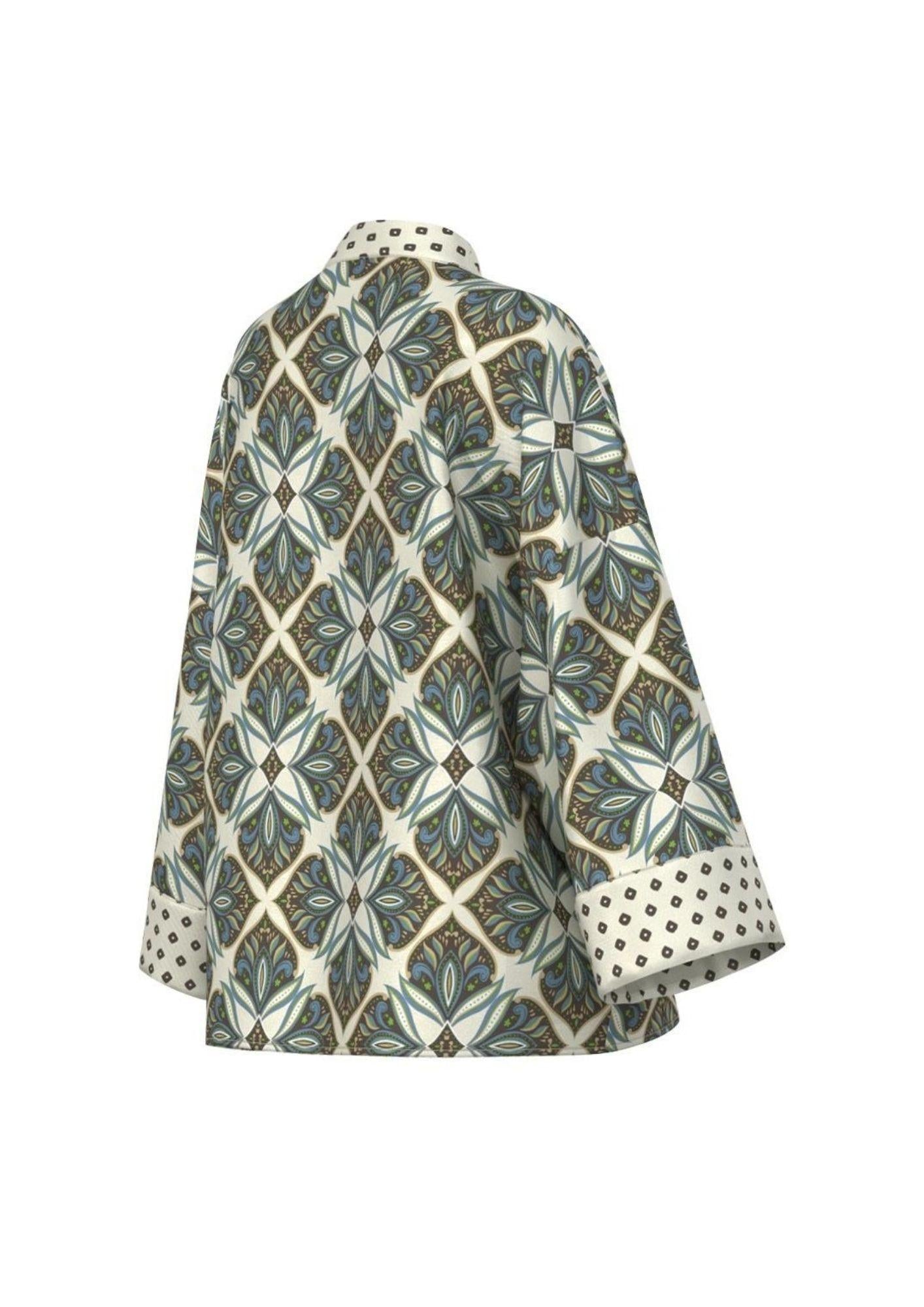 Emme Marella Blusa Donna Emmatollo Bianco Lana Fantasia 2615191041200 012 EMME MARELLA 