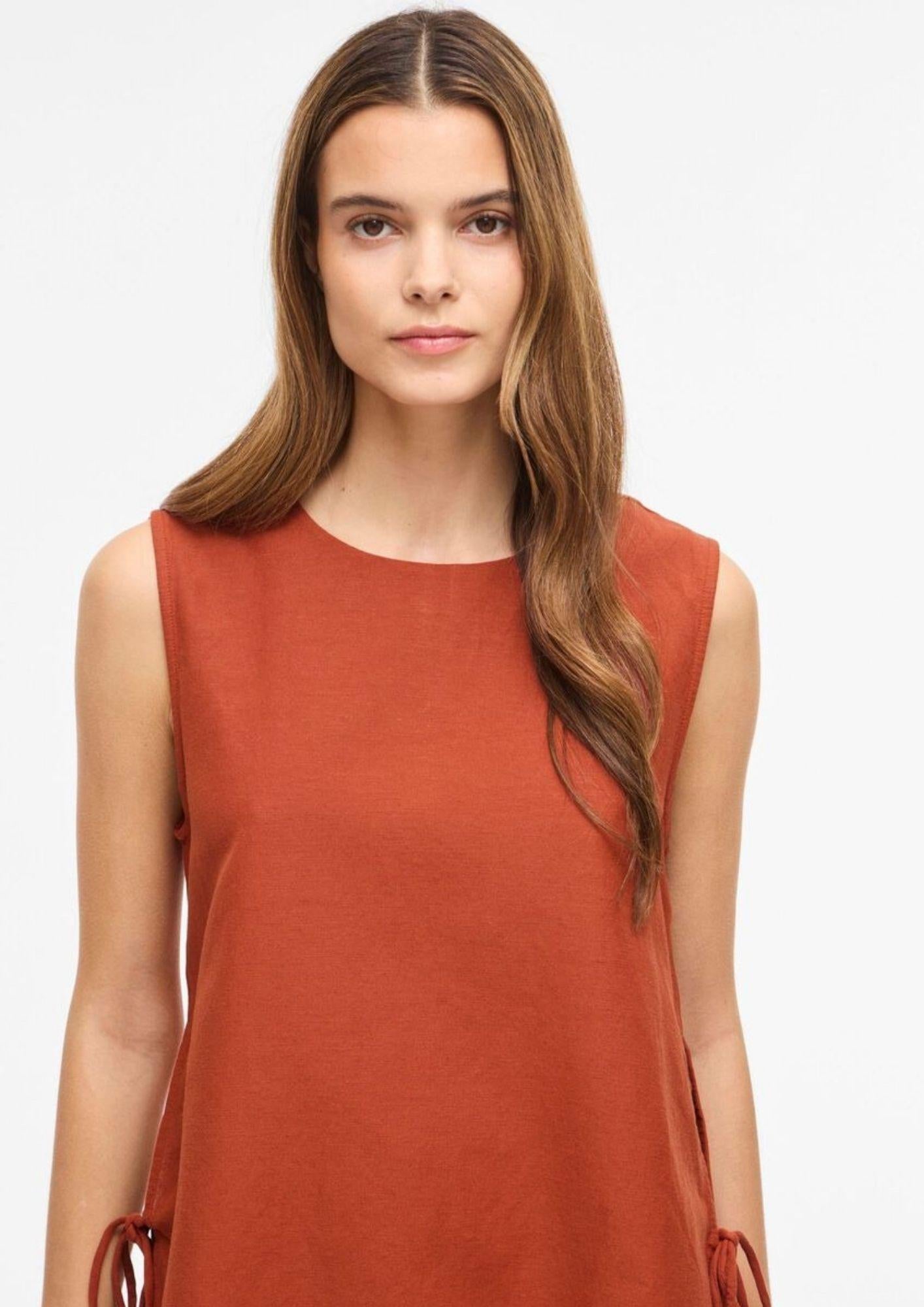 Vila Top Donna Prisilla Arancio 14113501 Burnt Brick VILA 
