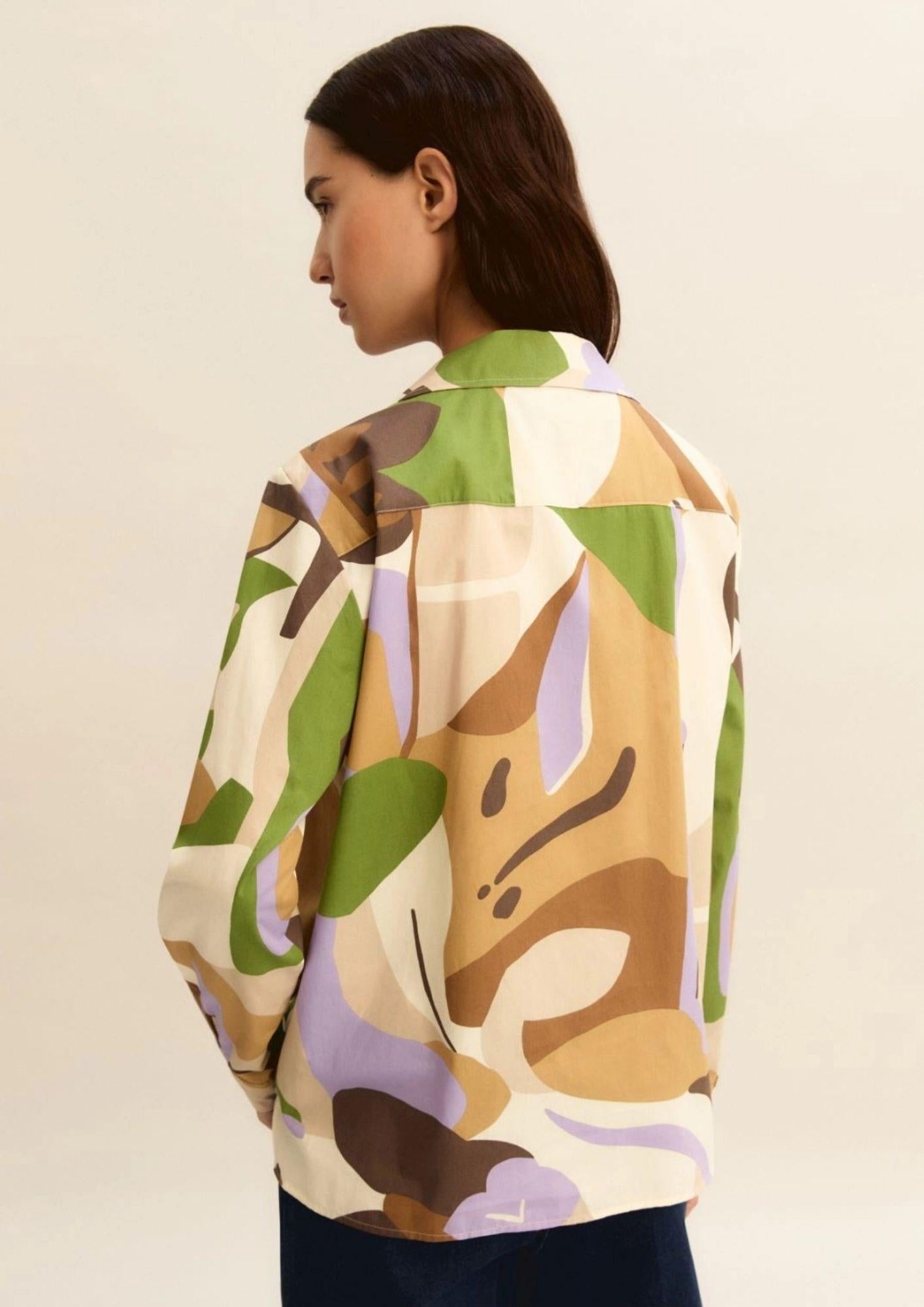 Emme Marella Blusa Donna Emmpontile Macro Sabbia 2615111221200 001 EMME MARELLA 