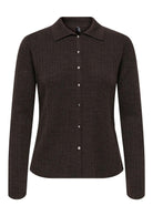 Cardigan Donna Only Thea Marrone 15353029 Chocolate Torte Melange ONLY 