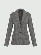 Emme Marella Giacca in stuoia Donna Dear Nero bianco 2525046061200 001 EMME MARELLA 