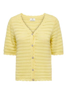 Jacqueline De Yong Cardigan Donna Tanja Giallo 15366211 Double Cream JACQUELINE DE YONG 