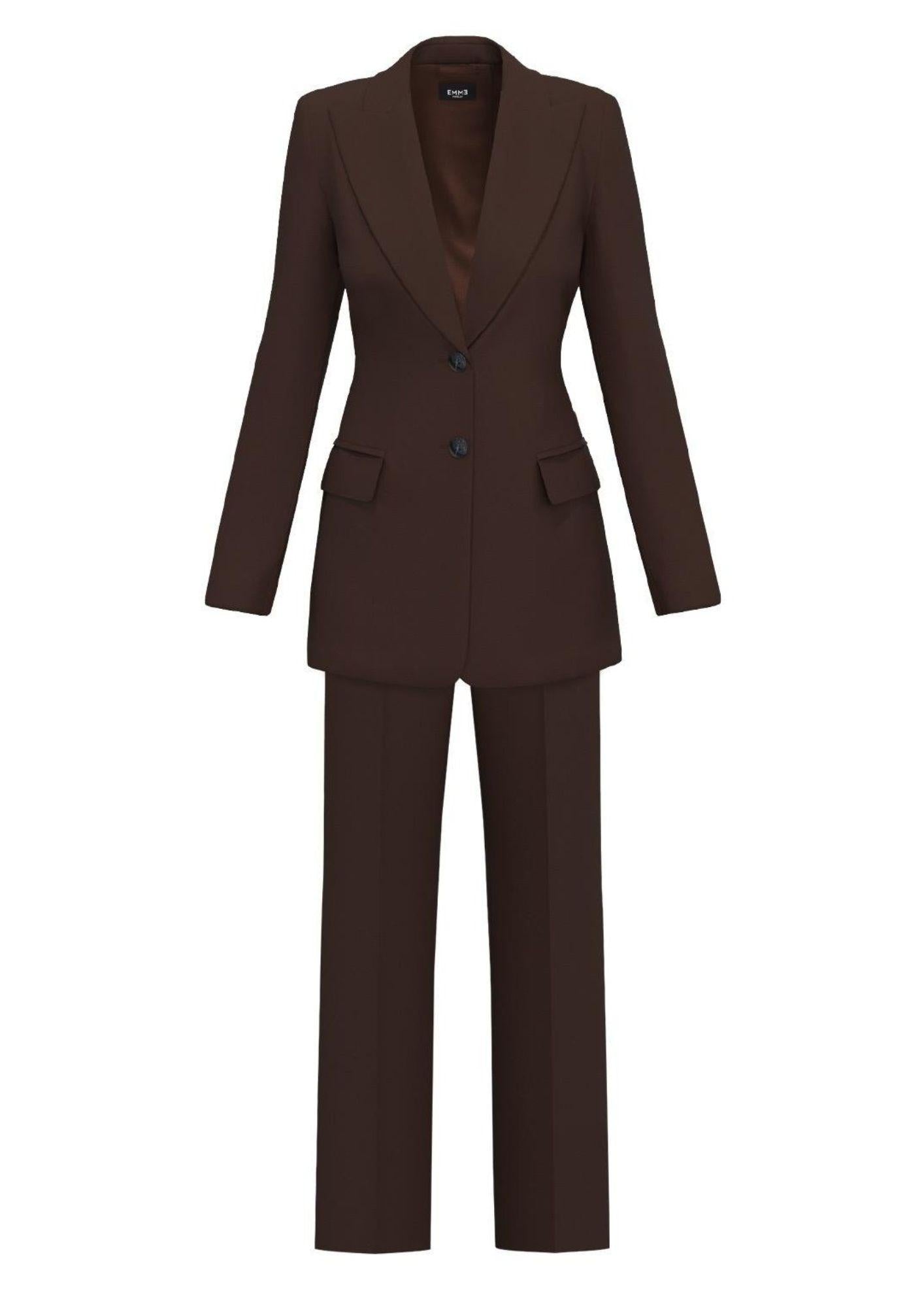 Emme Marella Tailleur Donna Zolla Marrone Testa di Moro 2525096021200 004 EMME MARELLA 