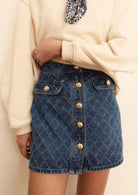 Emme Marella Gonna Donna Emiriviera Blu Denim 2615101014200 001 EMME MARELLA 
