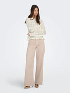 Jacqueline De Yong Maglia Donna Eggnog Jdysun 15287384 Eggnog JACQUELINE DE YONG 