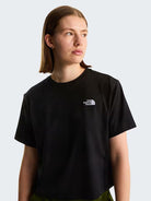 The North Face T-Shirt Donna Nera Evolution Simple Dome Cropped Relaxed NF0A8FDH JK3 THE NORTH FACE 