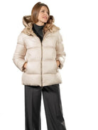 Satinette Giubbino Corto Donna Beige 013 ELENA 22 SATINETTE 