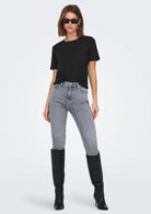 Jacqueline De Yong T-Shirt Donna Rex Nera 15344612 Black JACQUELINE DE YONG 