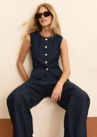 Emme Marella Gilet Donna Emicachi Blu 2615151014200 001 EMME MARELLA 