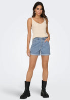 Only Shorts Donna Vega Light Blu Denim 15230571 Light Blue Denim ONLY 