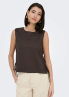 Jacqueline De Yong Top Donna Leslie Marrone 15374333 Chocolate Brown JACQUELINE DE YONG 