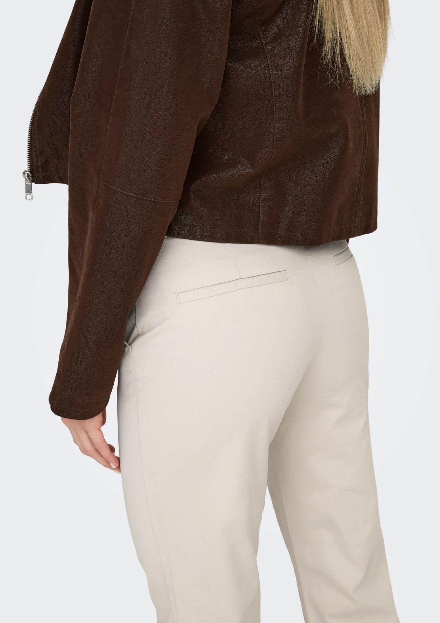 Only Pantalone Donna Stella Grigio Pomice 15364098 Pumice Stone ONLY 