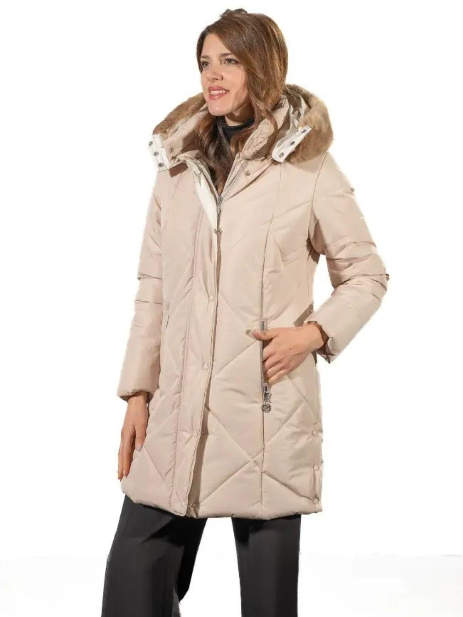 Satinette Giacca Invernale Donna Beige 003 AGATA 22 SATINETTE 