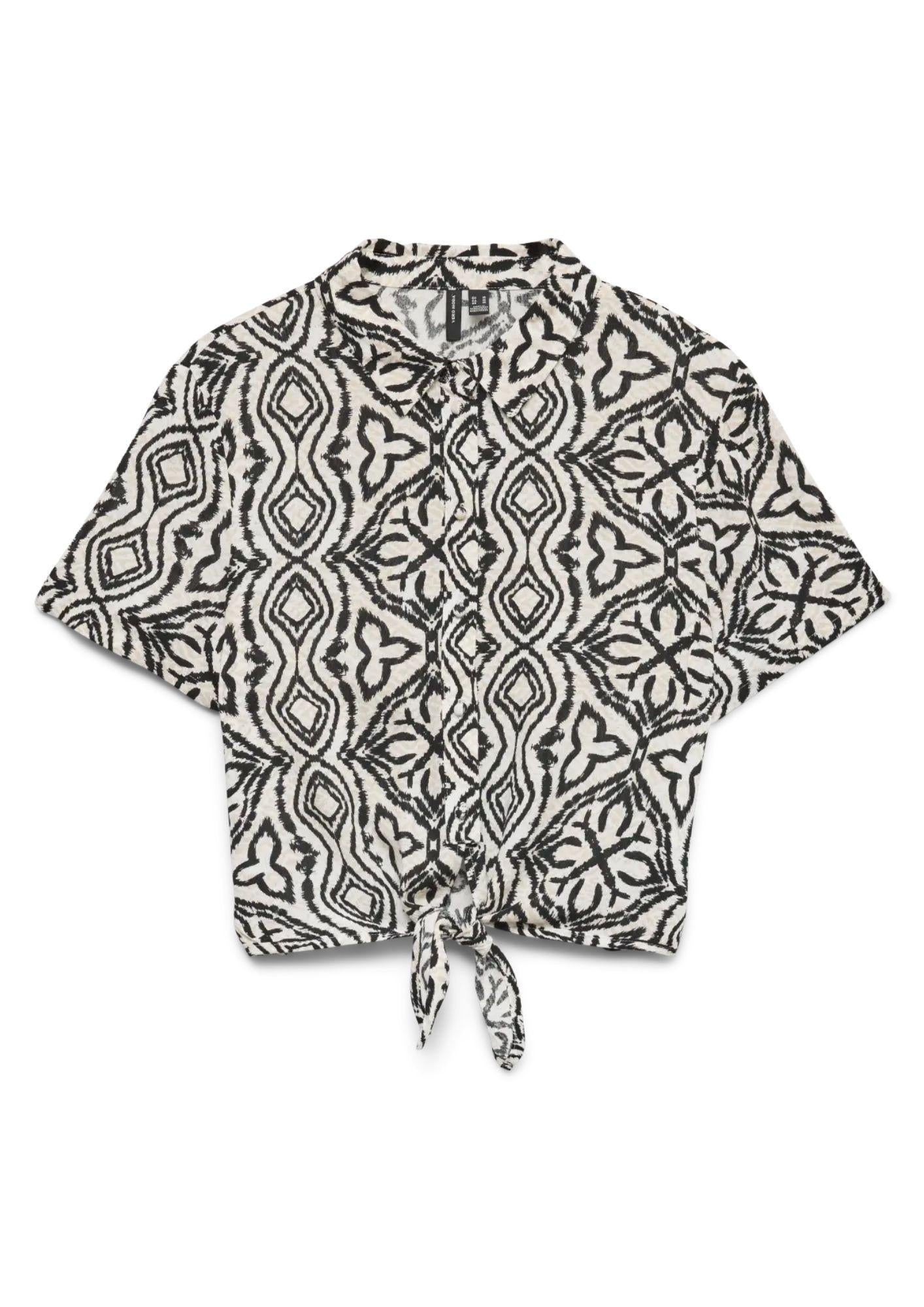 Vero Moda Camicia Donna Menny Grigio Chiaro Fantasia 10303694 Birch Camille VERO MODA 