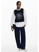 Desigual Camicia 2in1 fiori Donna Bianco 25WWCW01 1000 DESIGUAL 