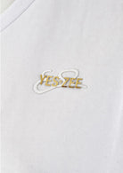 Yes Zee T-Shirt Donna Scollo a V Coulisse Sul Fondo Bianco Gesso T270 S700 0107 YES ZEE 