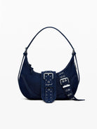 Desigual Borsa di jeans con fibbie media Donna Blu 25WAXD24 5008 DESIGUAL 