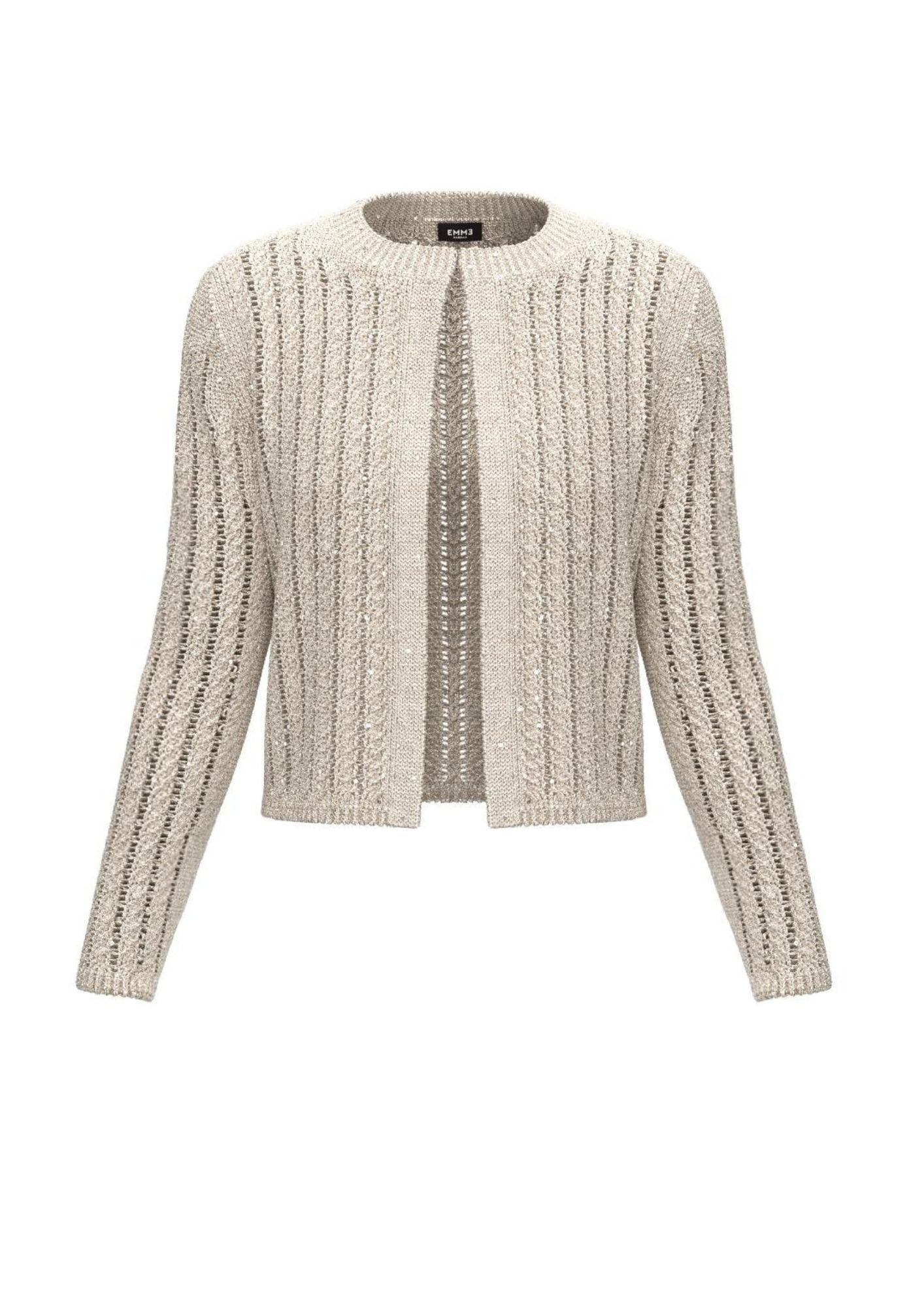 Emme Marella Cardigan Donna Crimea Bianco 2525346101200 002 EMME MARELLA 