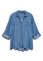 Vero Moda Camicia Donna Bree Denim Blu Medio 10304863 Medium Blue Denim VERO MODA 