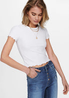 Only Top Donna Emma Bianco 15201206 White ONLY 