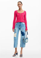 Desigual T-Shirt Donna Bucarest Rosa Shoking 26SWTK19 3002 DESIGUAL 