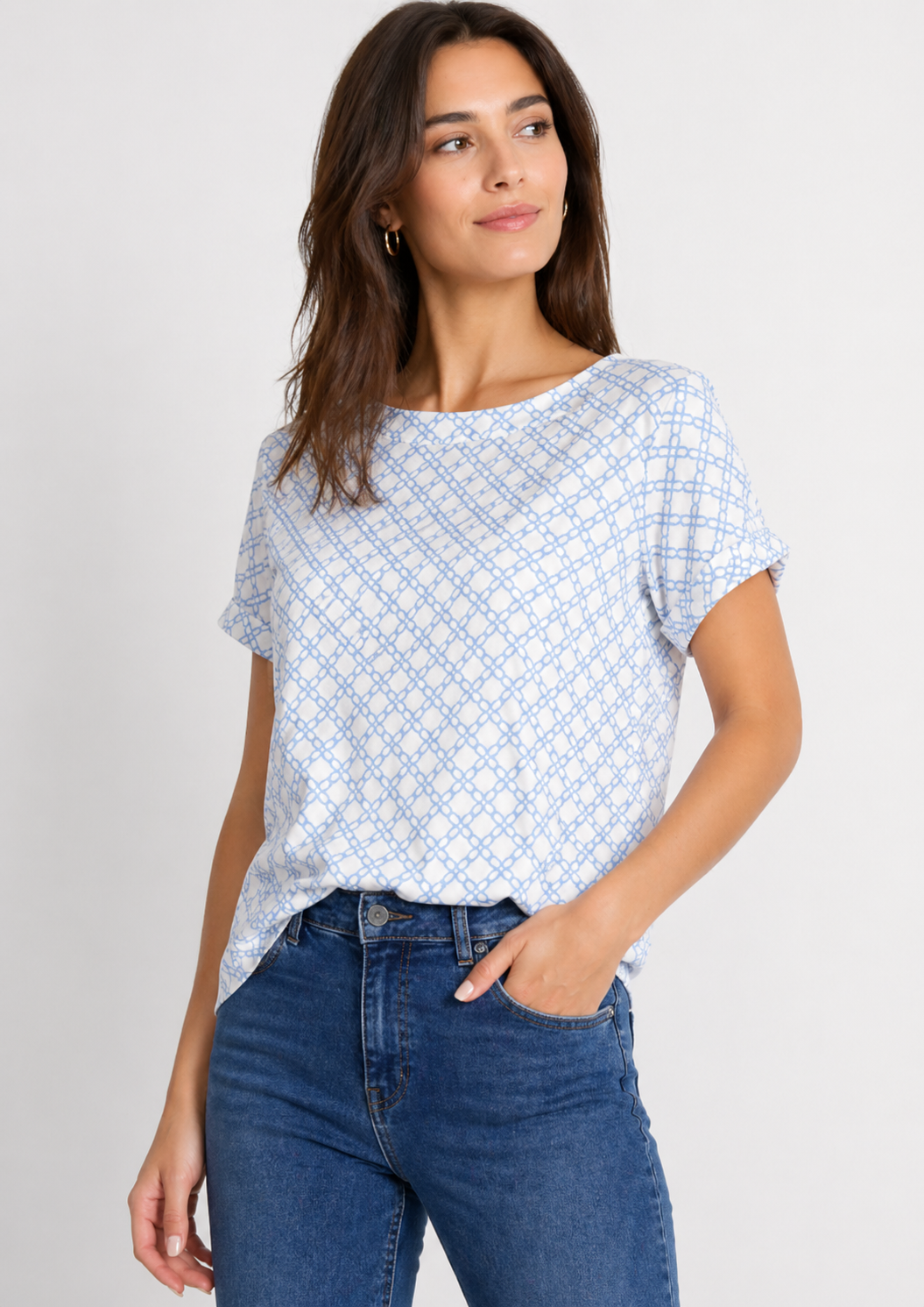 Emme Marella Camicia Donna Emmsansa Azzurro 2615111071200 012 EMME MARELLA 